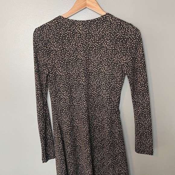 NWT Ann Taylor Animal Print Cheetah Wrap Dress - Picture 7 of 11